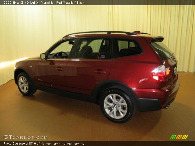 Vermillion Red Metallic / Black 2009 BMW X3 xDrive30i