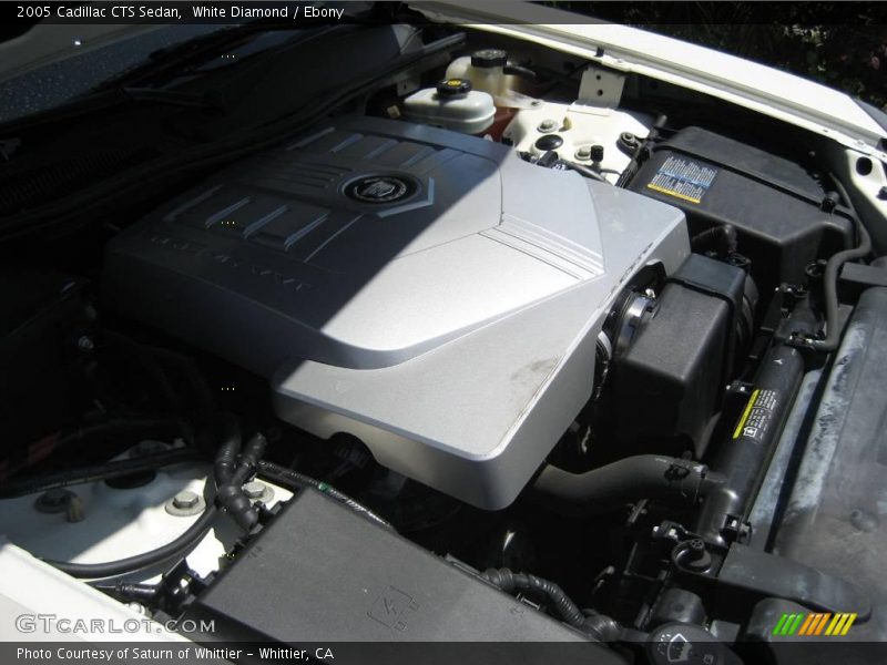 White Diamond / Ebony 2005 Cadillac CTS Sedan