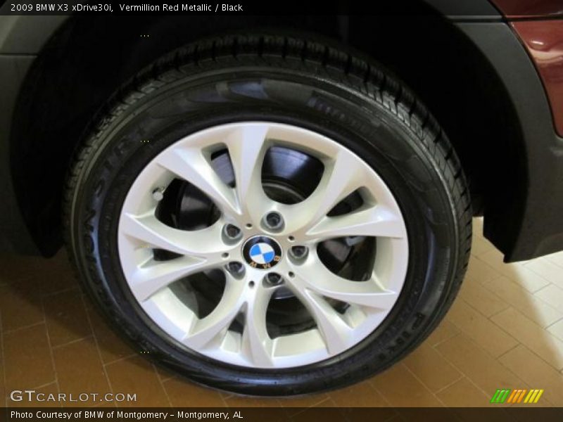 Vermillion Red Metallic / Black 2009 BMW X3 xDrive30i