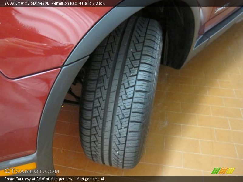 Vermillion Red Metallic / Black 2009 BMW X3 xDrive30i