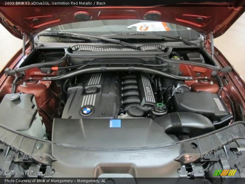 Vermillion Red Metallic / Black 2009 BMW X3 xDrive30i