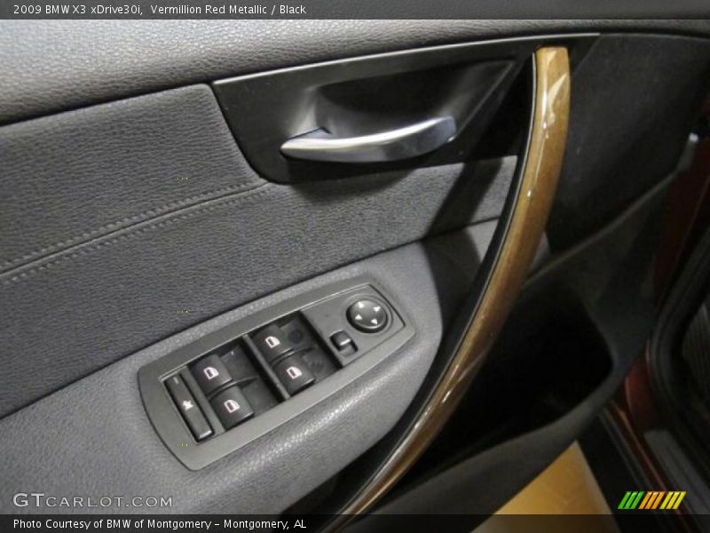 Vermillion Red Metallic / Black 2009 BMW X3 xDrive30i