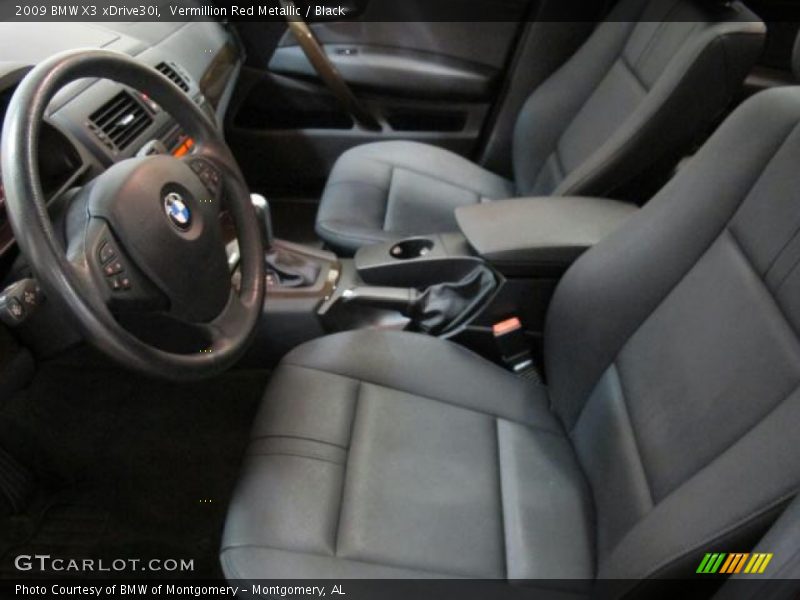 Vermillion Red Metallic / Black 2009 BMW X3 xDrive30i