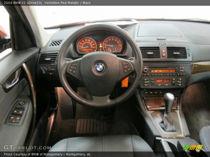 Vermillion Red Metallic / Black 2009 BMW X3 xDrive30i