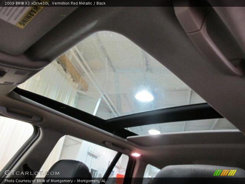 Vermillion Red Metallic / Black 2009 BMW X3 xDrive30i