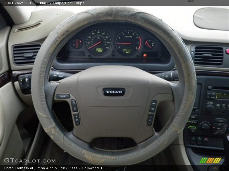 Black / Taupe/Light Taupe 2001 Volvo S80 T6