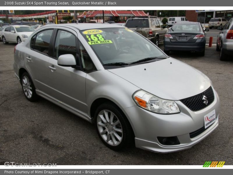 Quicksilver Metallic / Black 2008 Suzuki SX4 Sport Touring Sedan