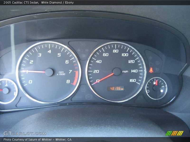 White Diamond / Ebony 2005 Cadillac CTS Sedan