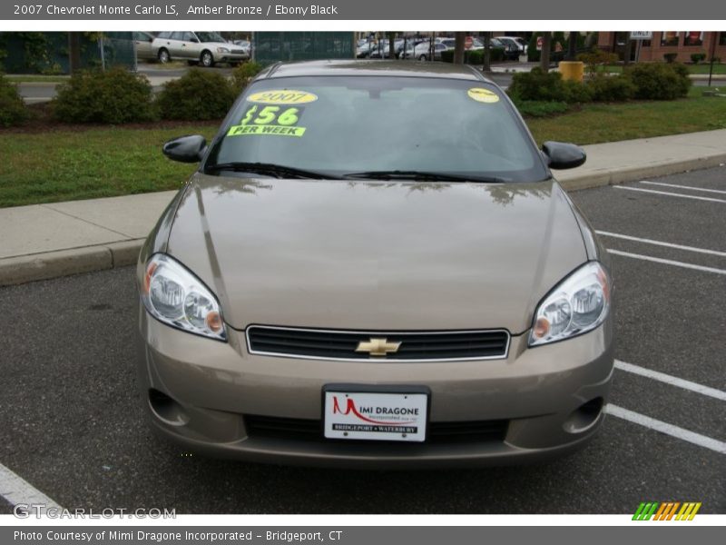 Amber Bronze / Ebony Black 2007 Chevrolet Monte Carlo LS