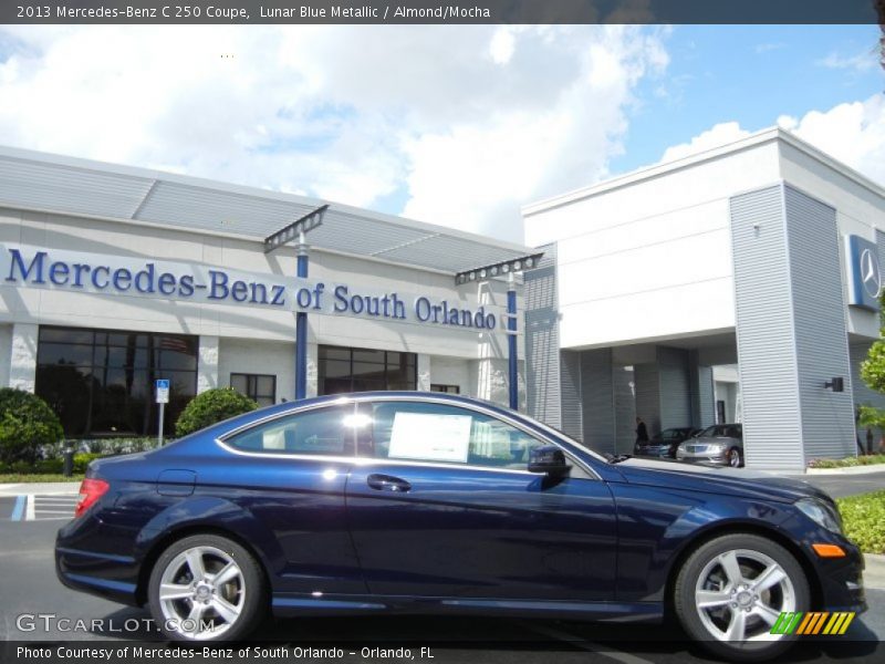 Lunar Blue Metallic / Almond/Mocha 2013 Mercedes-Benz C 250 Coupe