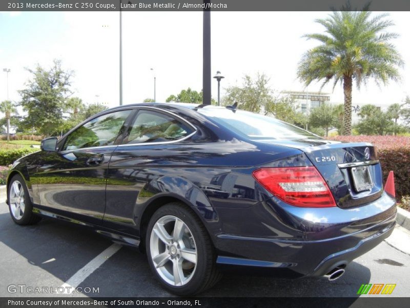 Lunar Blue Metallic / Almond/Mocha 2013 Mercedes-Benz C 250 Coupe