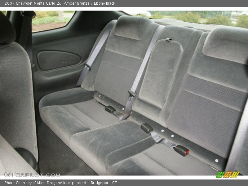 Rear Seat of 2007 Monte Carlo LS