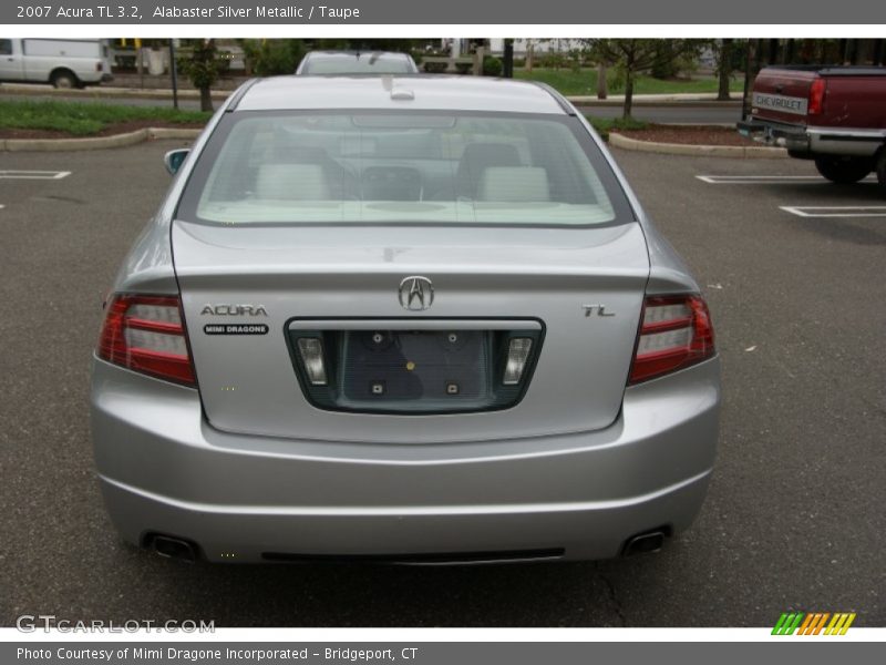 Alabaster Silver Metallic / Taupe 2007 Acura TL 3.2