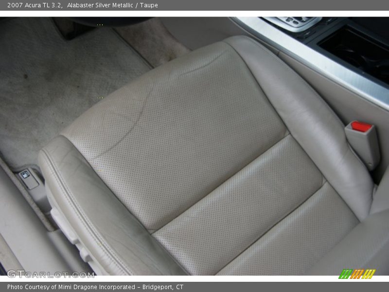 Alabaster Silver Metallic / Taupe 2007 Acura TL 3.2