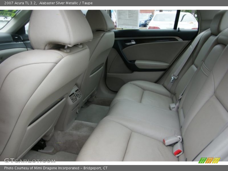 Alabaster Silver Metallic / Taupe 2007 Acura TL 3.2