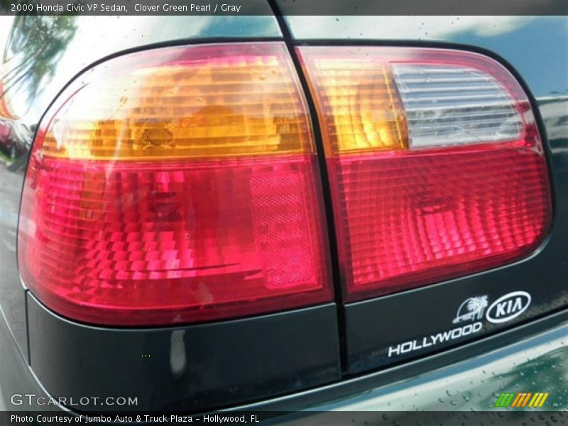 Clover Green Pearl / Gray 2000 Honda Civic VP Sedan