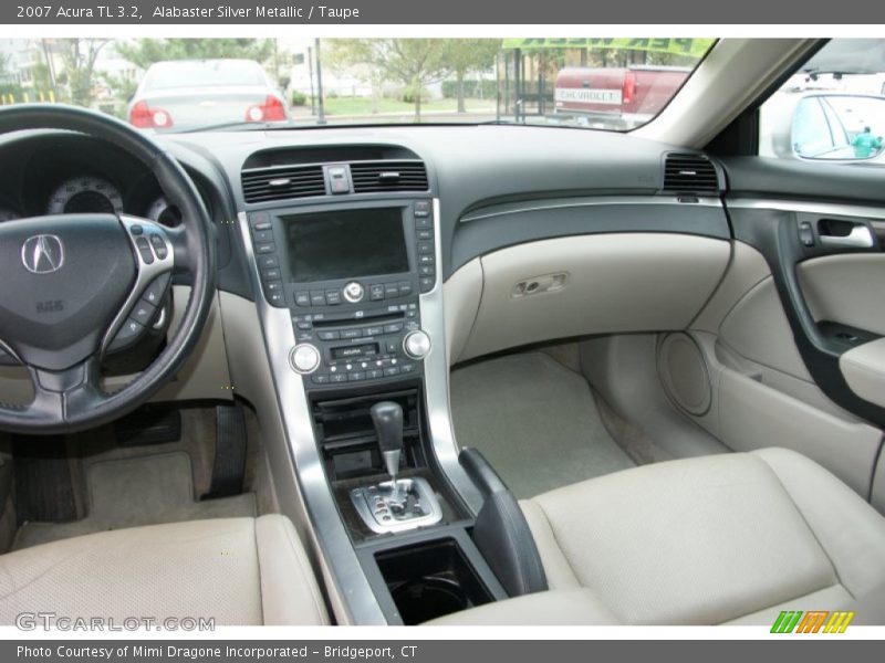 Alabaster Silver Metallic / Taupe 2007 Acura TL 3.2
