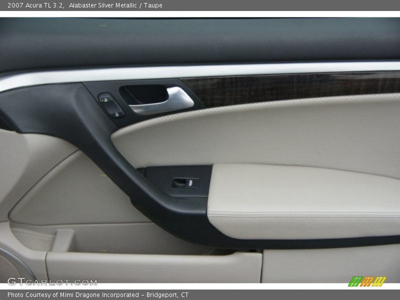 Alabaster Silver Metallic / Taupe 2007 Acura TL 3.2