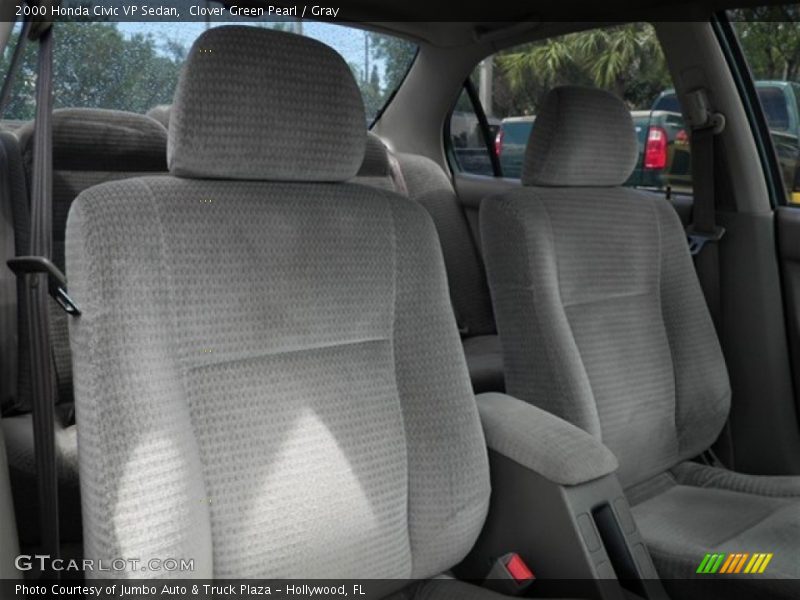Clover Green Pearl / Gray 2000 Honda Civic VP Sedan