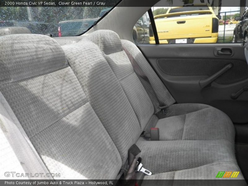 Clover Green Pearl / Gray 2000 Honda Civic VP Sedan