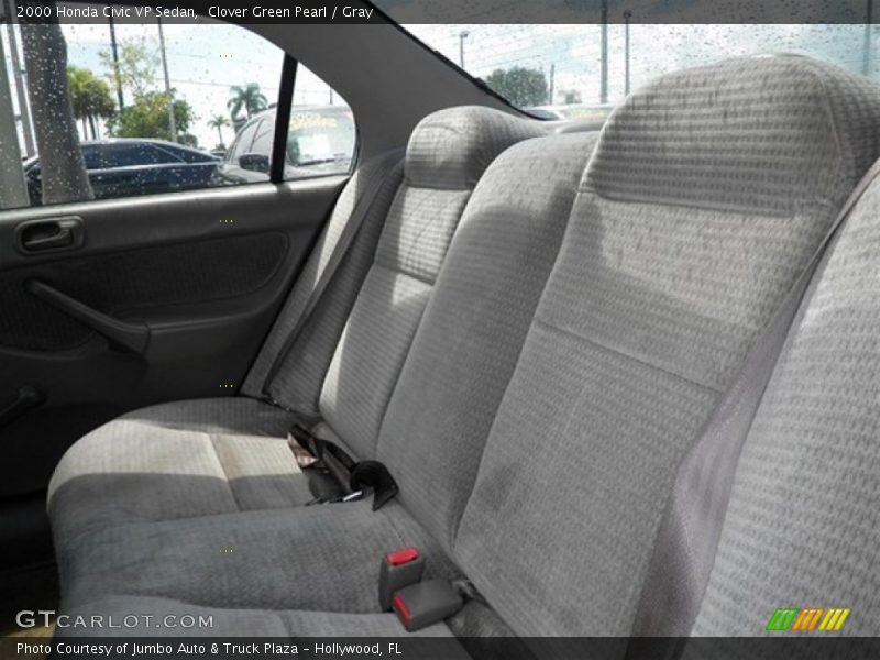 Clover Green Pearl / Gray 2000 Honda Civic VP Sedan