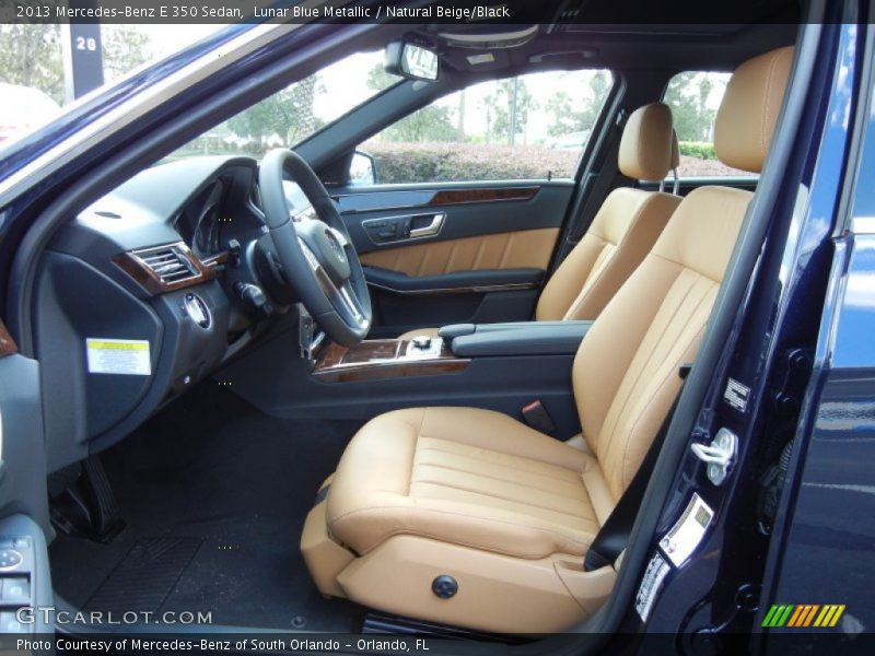 Lunar Blue Metallic / Natural Beige/Black 2013 Mercedes-Benz E 350 Sedan