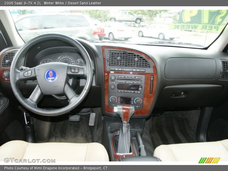Winter White / Desert Sand Leather 2006 Saab 9-7X 4.2i