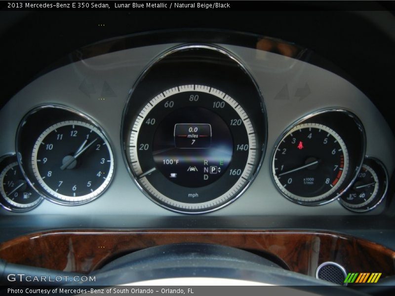 Lunar Blue Metallic / Natural Beige/Black 2013 Mercedes-Benz E 350 Sedan