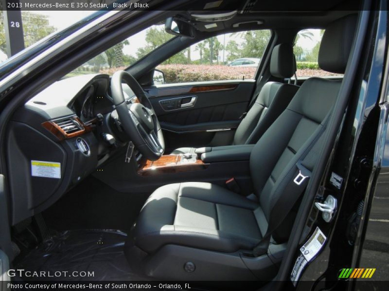 Black / Black 2013 Mercedes-Benz E 350 Sedan