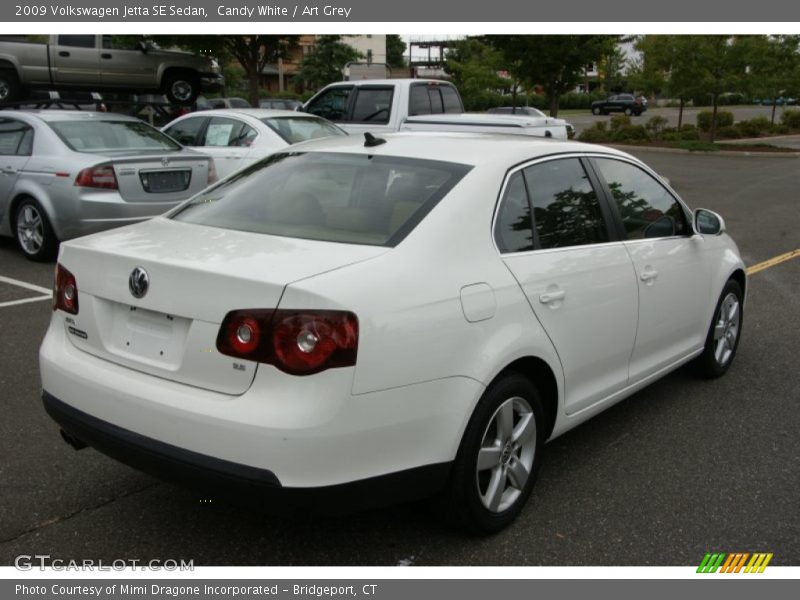 Candy White / Art Grey 2009 Volkswagen Jetta SE Sedan