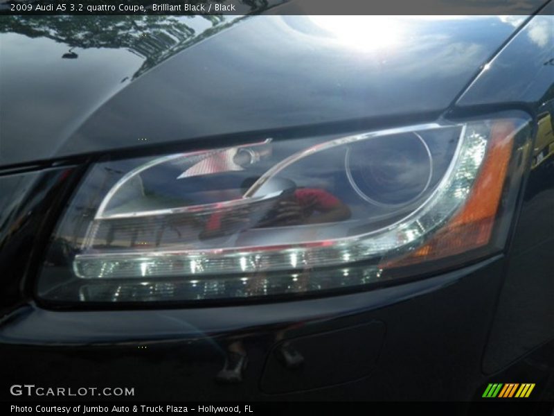 Brilliant Black / Black 2009 Audi A5 3.2 quattro Coupe