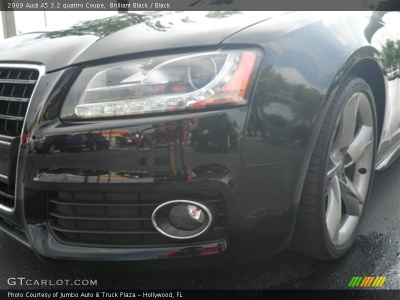 Brilliant Black / Black 2009 Audi A5 3.2 quattro Coupe