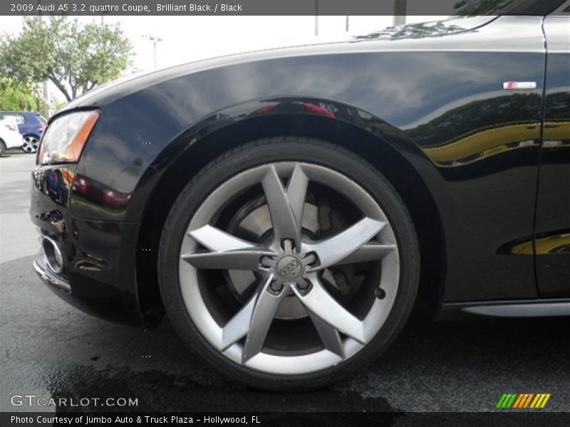 Brilliant Black / Black 2009 Audi A5 3.2 quattro Coupe