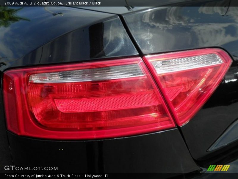 Brilliant Black / Black 2009 Audi A5 3.2 quattro Coupe