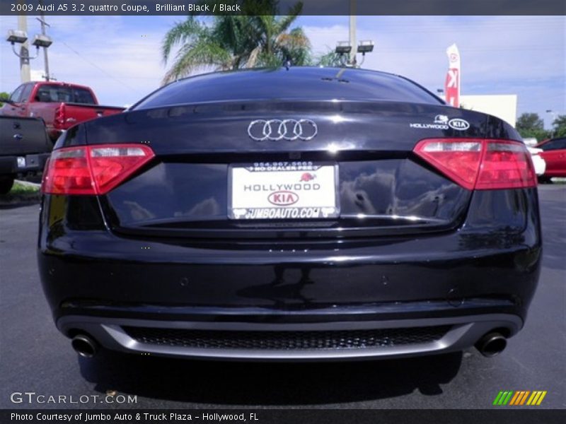 Brilliant Black / Black 2009 Audi A5 3.2 quattro Coupe