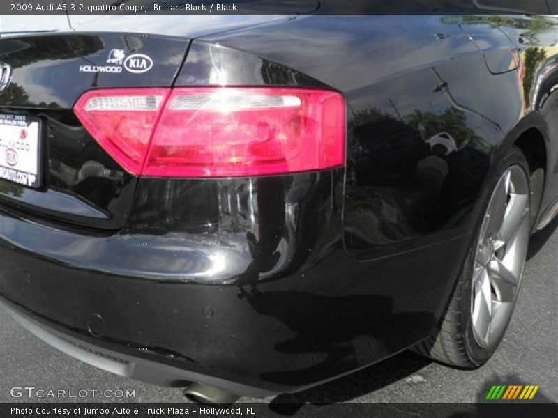 Brilliant Black / Black 2009 Audi A5 3.2 quattro Coupe