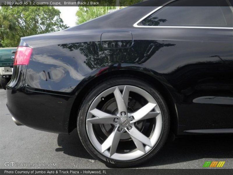 Brilliant Black / Black 2009 Audi A5 3.2 quattro Coupe