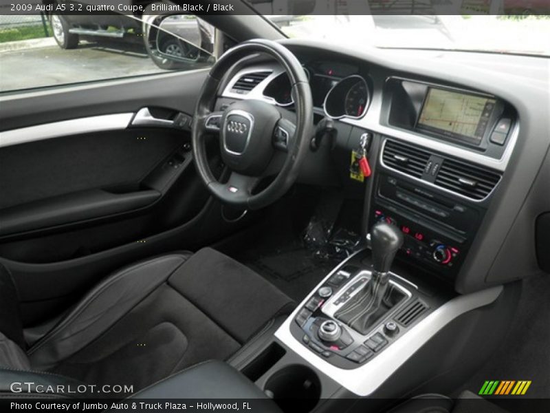 Brilliant Black / Black 2009 Audi A5 3.2 quattro Coupe