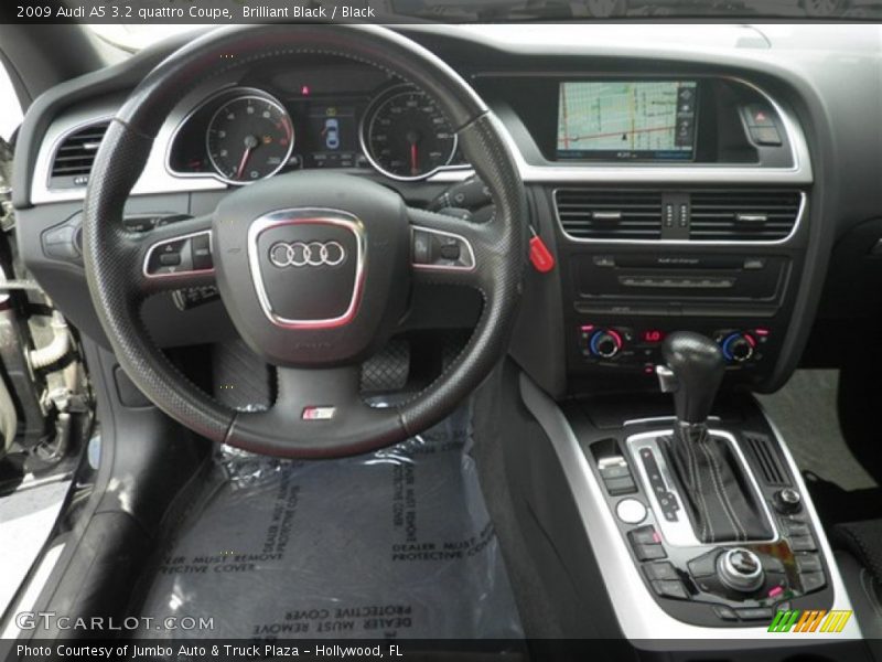 Brilliant Black / Black 2009 Audi A5 3.2 quattro Coupe