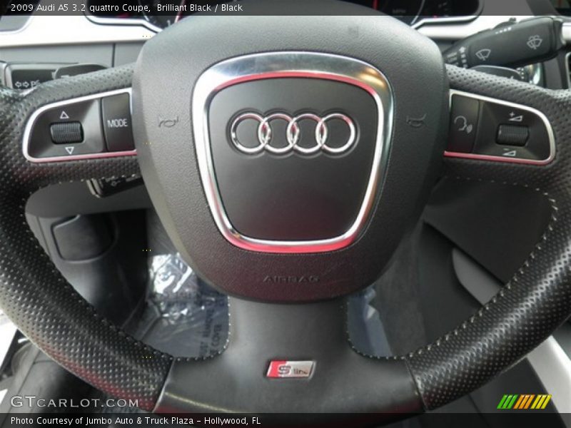 Brilliant Black / Black 2009 Audi A5 3.2 quattro Coupe