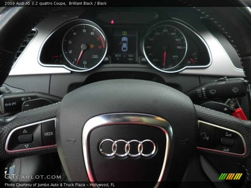Brilliant Black / Black 2009 Audi A5 3.2 quattro Coupe