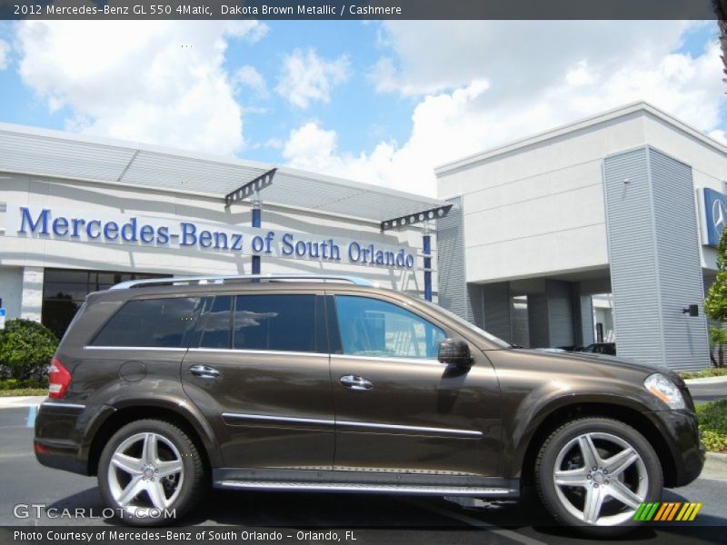 Dakota Brown Metallic / Cashmere 2012 Mercedes-Benz GL 550 4Matic