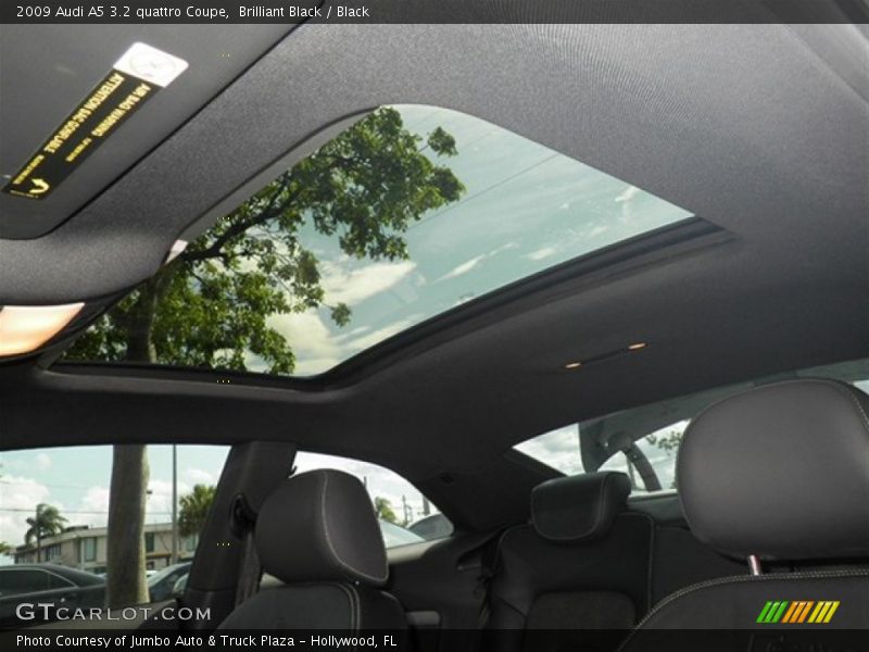 Brilliant Black / Black 2009 Audi A5 3.2 quattro Coupe