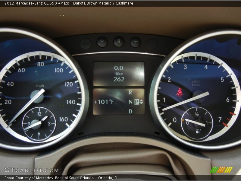 Dakota Brown Metallic / Cashmere 2012 Mercedes-Benz GL 550 4Matic