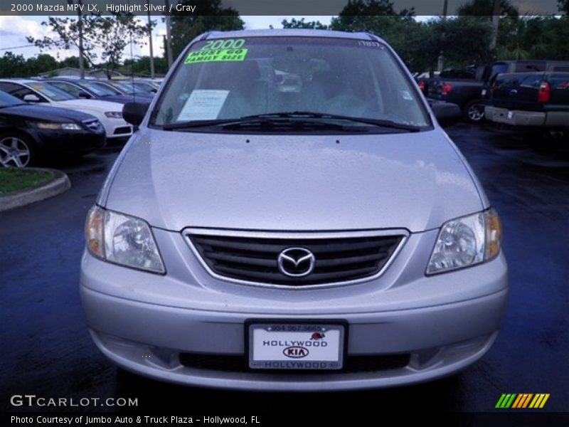 Highlight Silver / Gray 2000 Mazda MPV LX