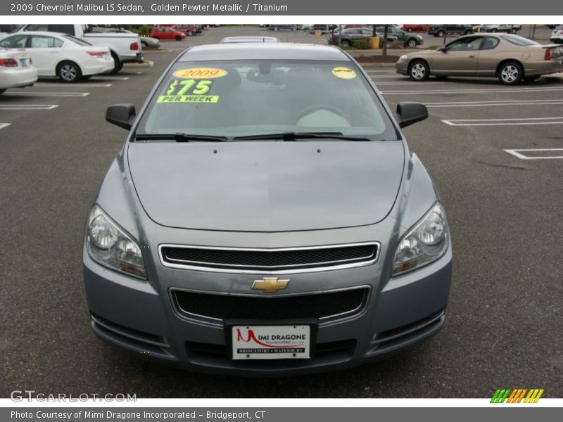 Golden Pewter Metallic / Titanium 2009 Chevrolet Malibu LS Sedan