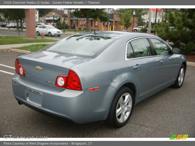 Golden Pewter Metallic / Titanium 2009 Chevrolet Malibu LS Sedan