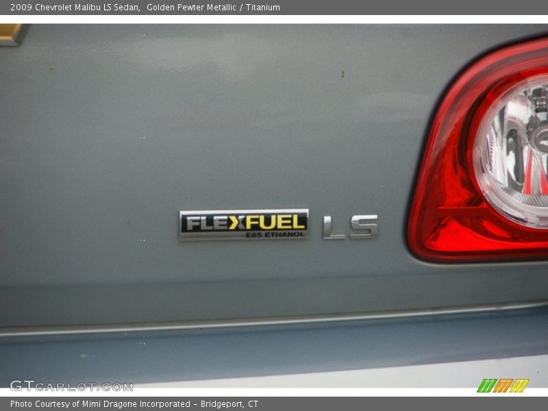 Golden Pewter Metallic / Titanium 2009 Chevrolet Malibu LS Sedan