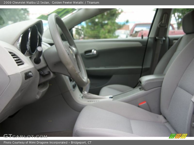 Golden Pewter Metallic / Titanium 2009 Chevrolet Malibu LS Sedan