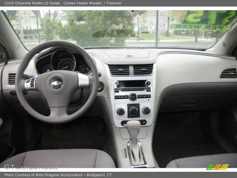 Golden Pewter Metallic / Titanium 2009 Chevrolet Malibu LS Sedan